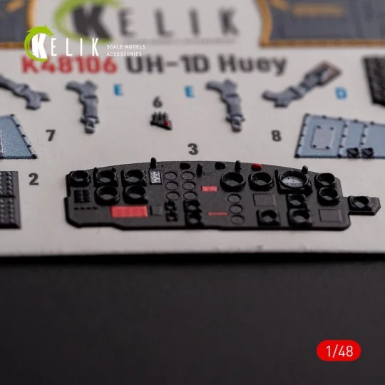 UH-1D Huey - interior 3D decals for Zimi Model/KittyHawk kit, 1/48 ...