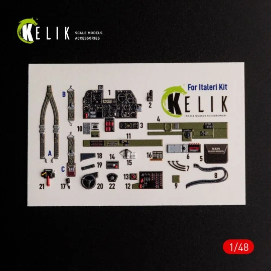 ?-47D Thunderbolt interior 3D decals for Italeri/Academy kit, 1/48 ...