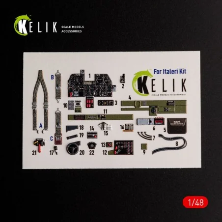 ?-47D Thunderbolt interior 3D decals for Italeri/Academy kit, 1/48 ...