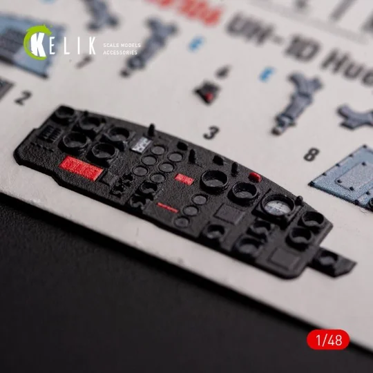 UH-1D Huey - interior 3D decals for Zimi Model/KittyHawk kit, 1/48 ...