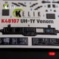 UH-1Y Venom - interior 3D decals for Zimi Model/KittyHawk kit, 1/48...