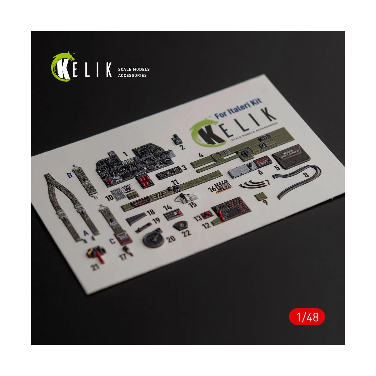 ?-47D Thunderbolt interior 3D decals for Italeri/Academy kit, 1/48 ...