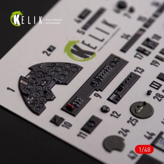 ?-38F Lightning - interior 3D decals for Academy kit, 1/48 - Kelik ...