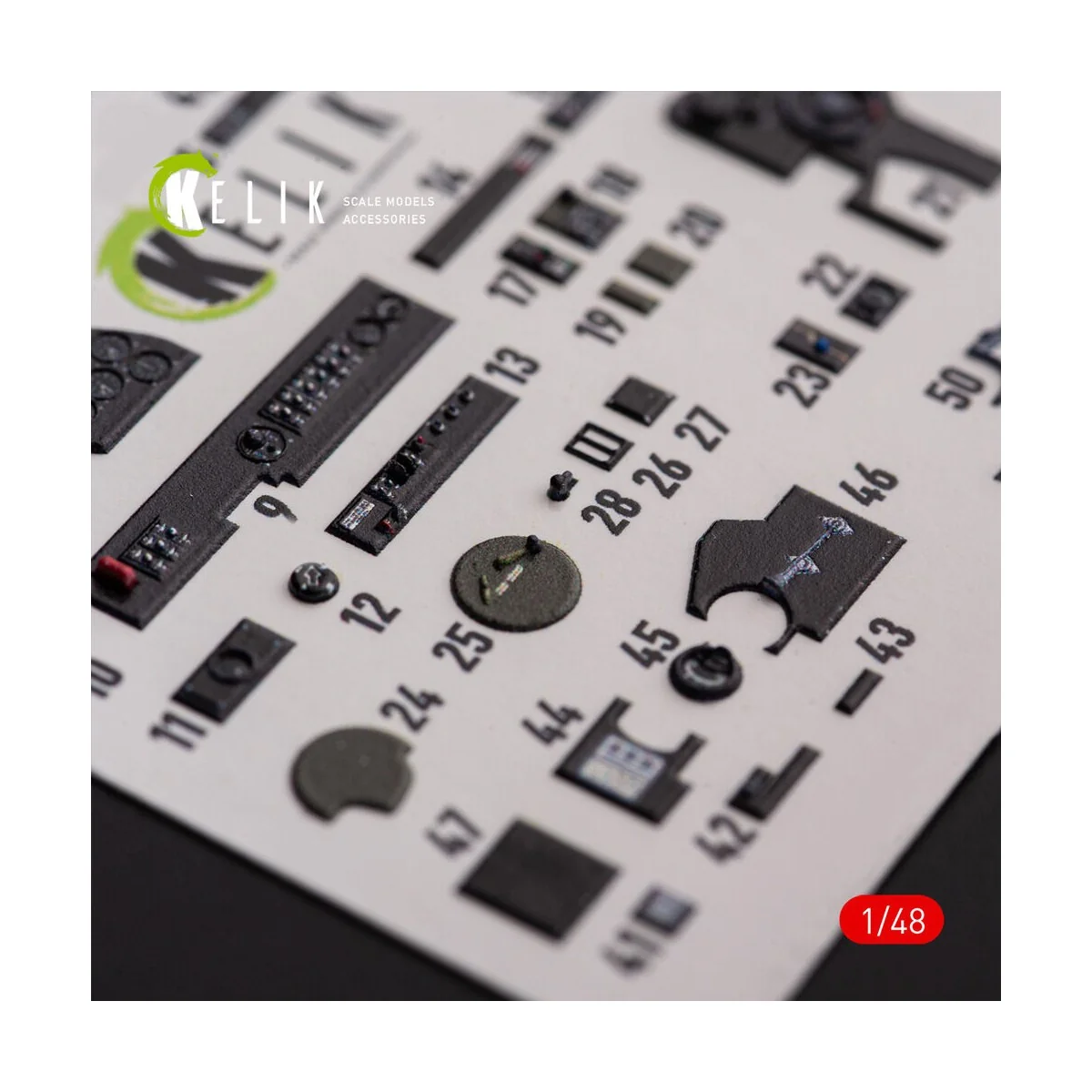 ?-38F Lightning - interior 3D decals for Academy kit, 1/48 - Kelik ...