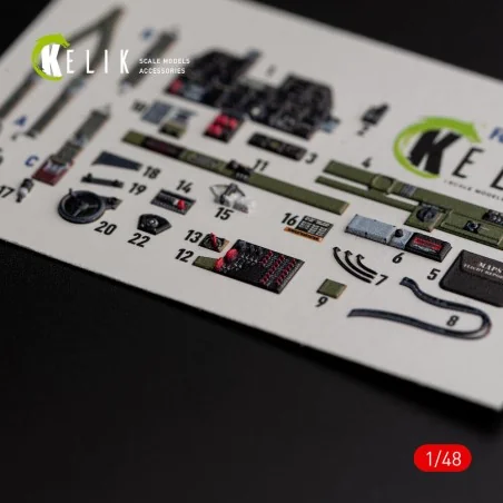?-47D Thunderbolt interior 3D decals for Italeri/Academy kit, 1/48 ...