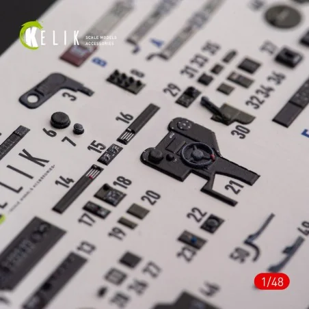 ?-38F Lightning - interior 3D decals for Academy kit, 1/48 - Kelik ...