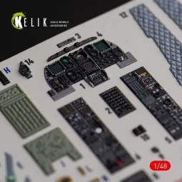 A-10C Thunderbolt II interior 3D decals for Italeri kit, 1/48 - Kel... 2