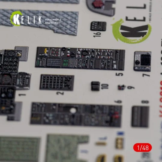 A-10C Thunderbolt II interior 3D decals for Italeri kit, 1/48 - Kel...
