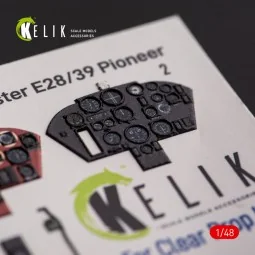 Gloster E28/39 Pioneer - interior 3D decals for ClearProp kit, 1/48... 2