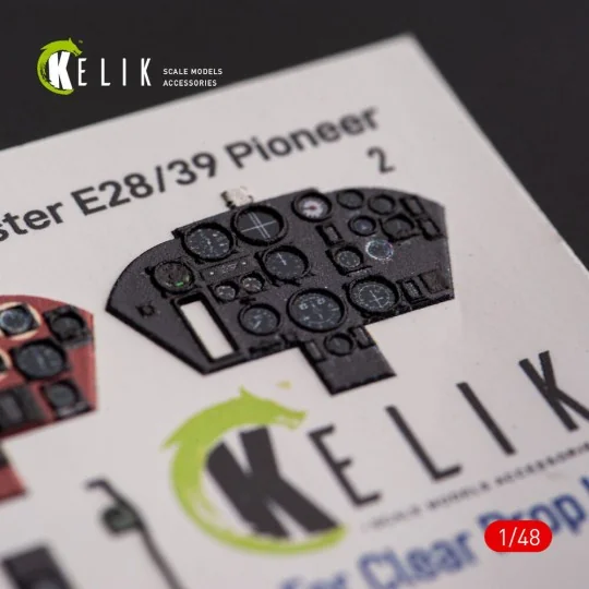 Gloster E28/39 Pioneer - interior 3D decals for ClearProp kit, 1/48...