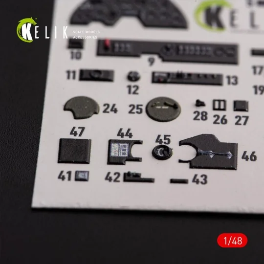 ?-38F Lightning - interior 3D decals for Academy kit, 1/48 - Kelik ...
