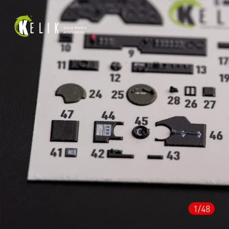 ?-38F Lightning - interior 3D decals for Academy kit, 1/48 - Kelik ...