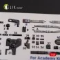 ?-38F Lightning - interior 3D decals for Academy kit, 1/48 - Kelik ...