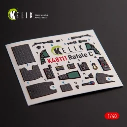Rafale C - interior 3D decals for Academy/Revell kit, 1/48 - Kelik ...
