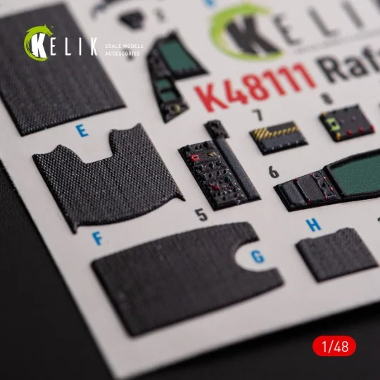 Rafale C - interior 3D decals for Academy/Revell kit, 1/48 - Kelik ...