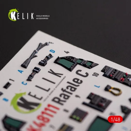 Rafale C - interior 3D decals for Academy/Revell kit, 1/48 - Kelik ...