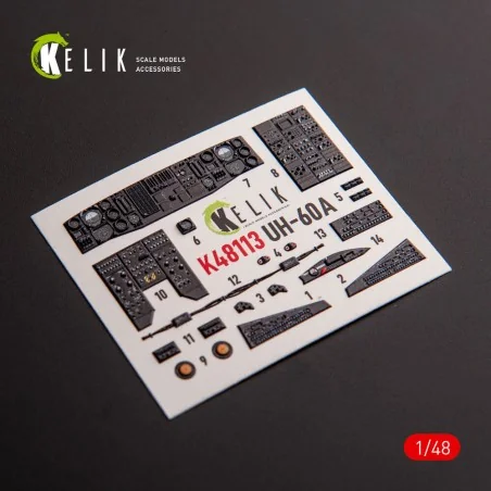 UH-60A Black Hawk - Type 1 interior 3D decals for ICM kit, 1/48 - K...