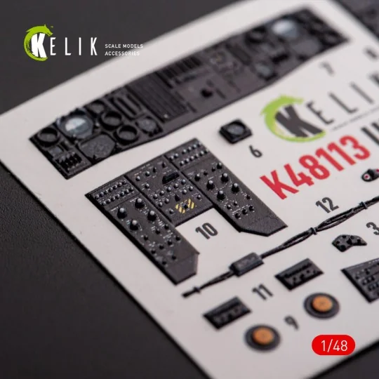 UH-60A Black Hawk - Type 1 interior 3D decals for ICM kit, 1/48 - K...
