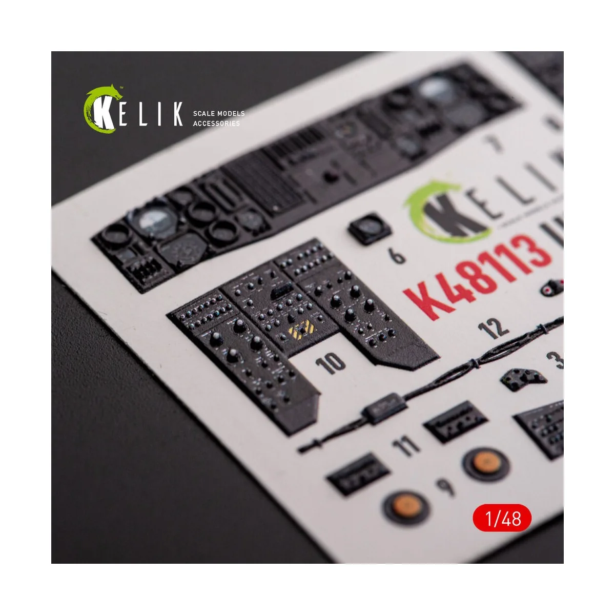 UH-60A Black Hawk - Type 1 interior 3D decals for ICM kit, 1/48 - K...