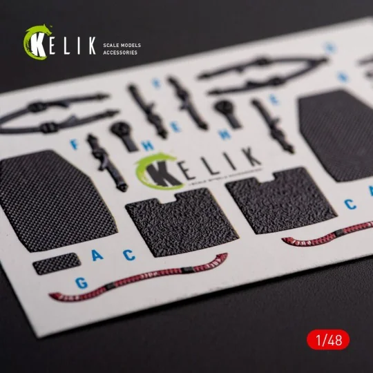 UH-60A Black Hawk - Type 1 interior 3D decals for ICM kit, 1/48 - K...