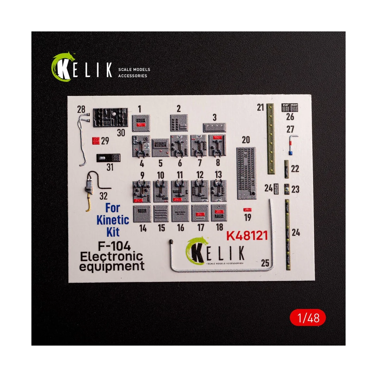 F-104 series Electrical Equipment - interior 3D decals for Kinetic ...