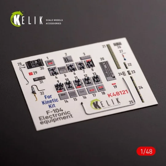 F-104 series Electrical Equipment - interior 3D decals for Kinetic ...