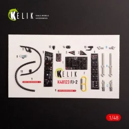 FJ-2 - interior 3D decals for Italeri kit, 1/48 - Kelik K48123