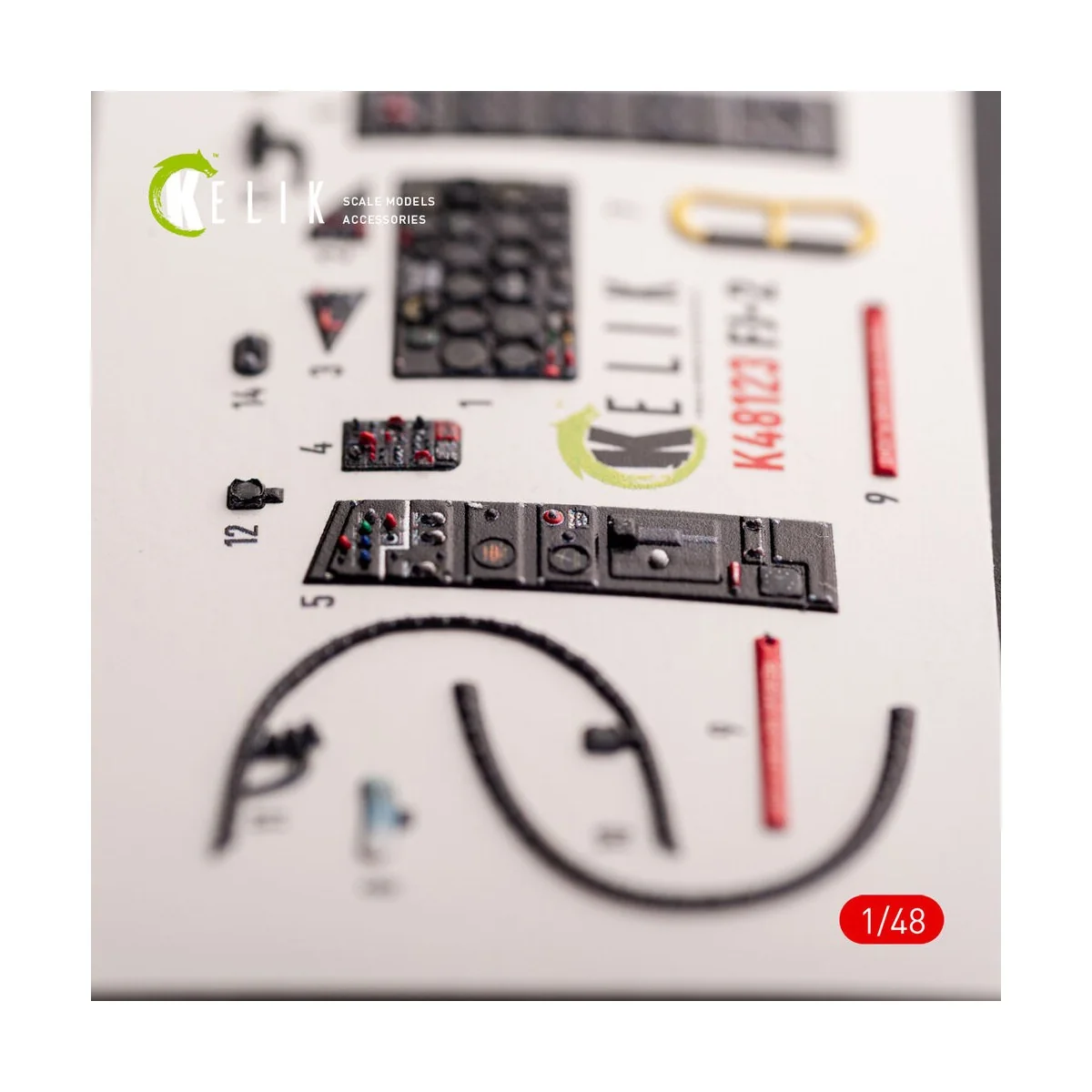 FJ-2 - interior 3D decals for Italeri kit, 1/48 - Kelik K48123