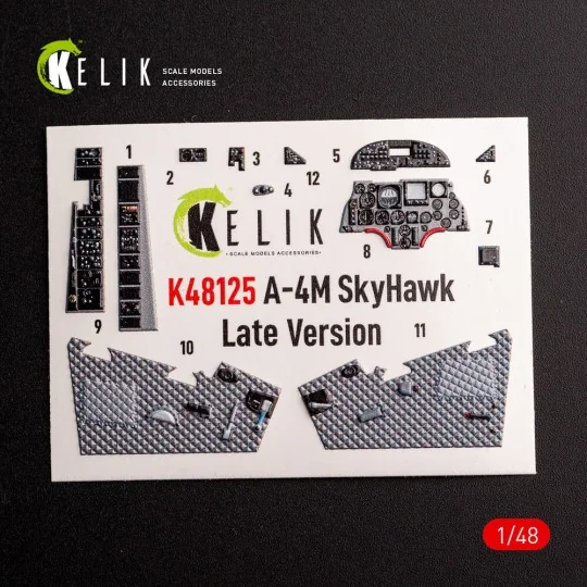A-4M Late production- interior 3D decals for Magic Factory kit, 1/4...