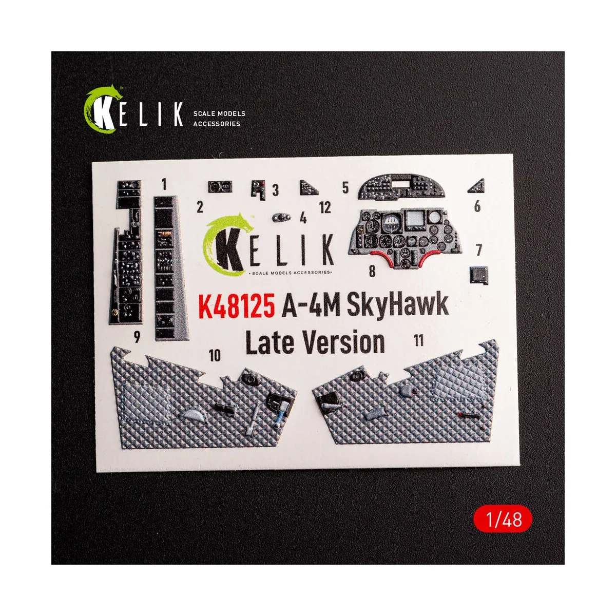 A-4M Late production- interior 3D decals for Magic Factory kit, 1/4...