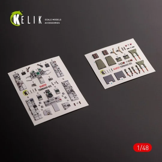 Tornado IDS - interior 3D decals for Italeri kit, 1/48 - Kelik K48131