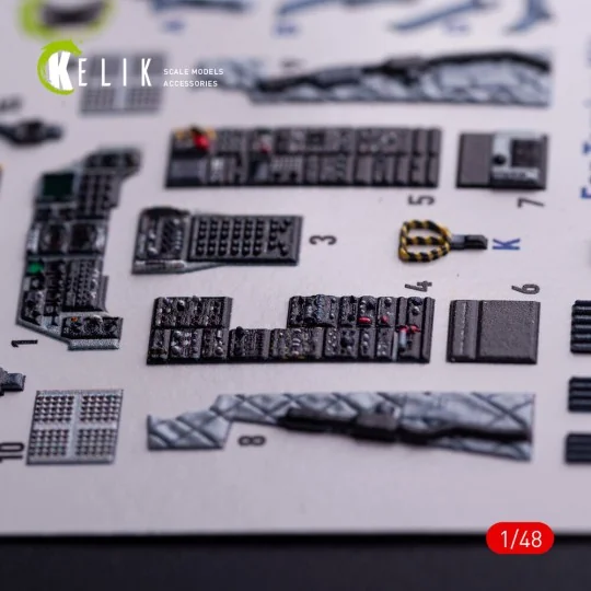 A-10A - interior 3D decals for Tamiya kit, 1/48 - Kelik K48132