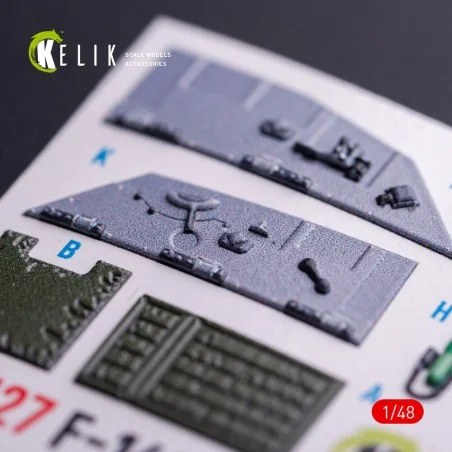 F-16CJ - interior 3D decals for Tamiya kit, 1/48 - Kelik K48127