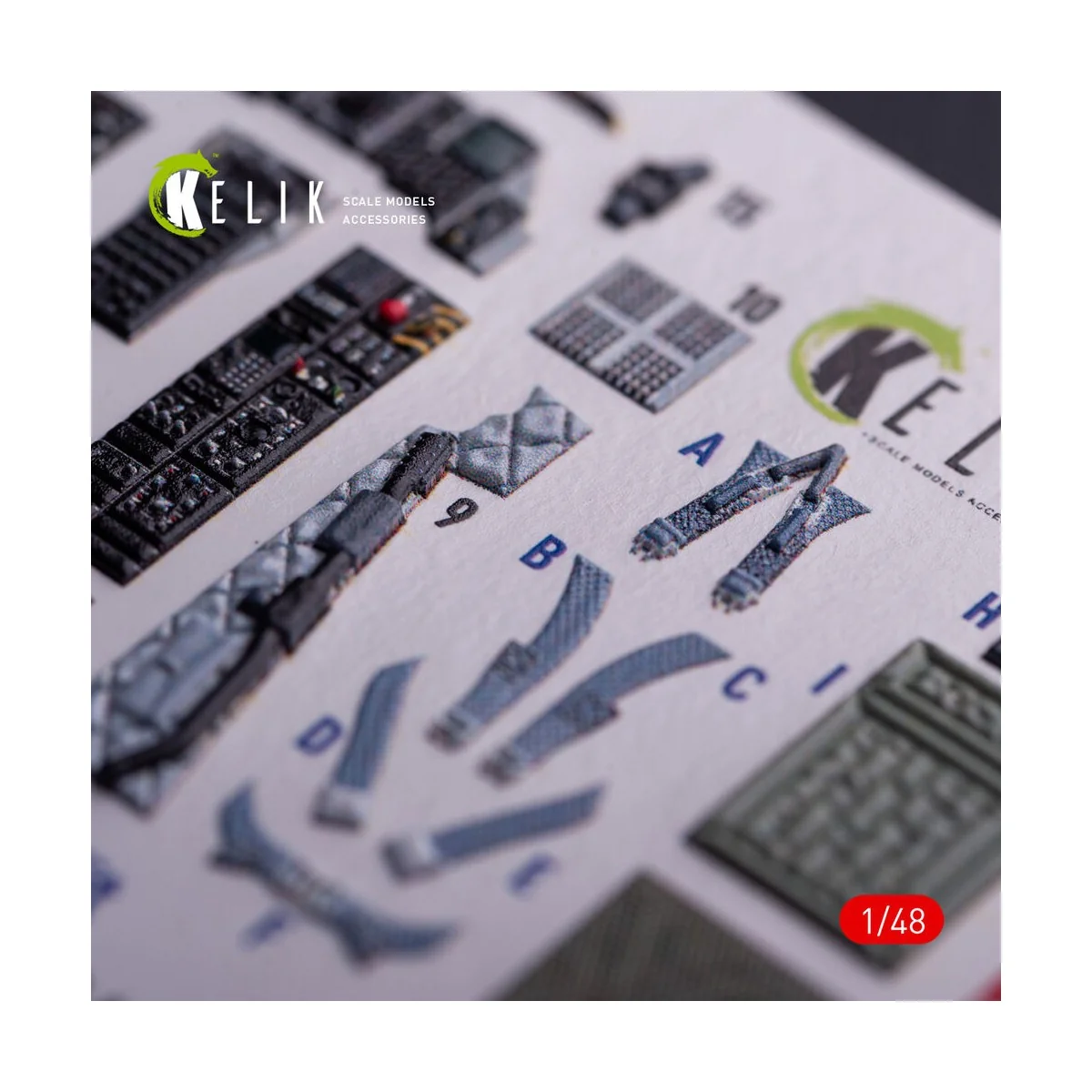 A-10A - interior 3D decals for Tamiya kit, 1/48 - Kelik K48132