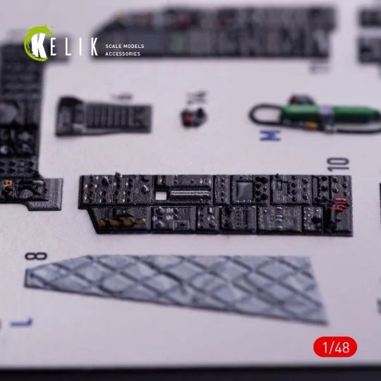 A-10C - interior 3D decals for GWH kit, 1/48 - Kelik K48133