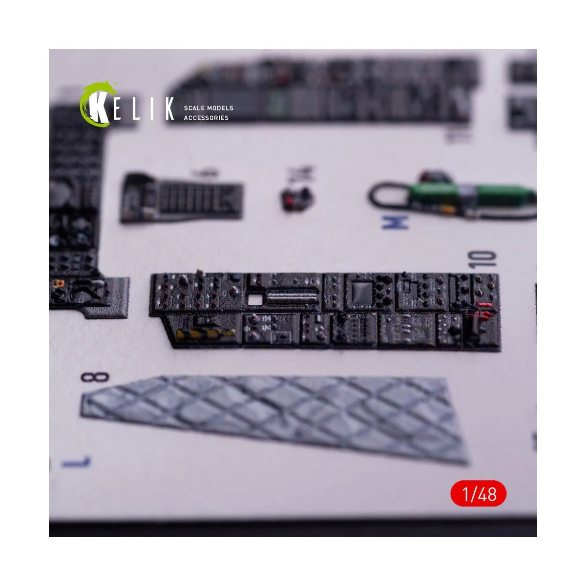A-10C - interior 3D decals for GWH kit, 1/48 - Kelik K48133