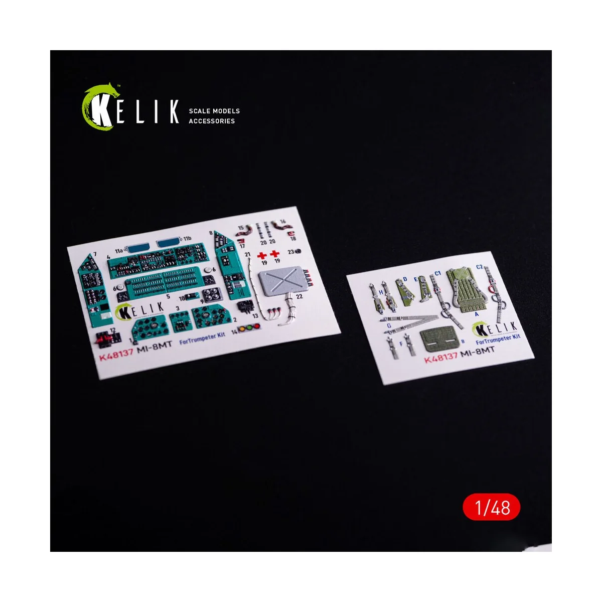 Mi-8MT - interior 3D decals for Trumpeter kit, 1/48 - Kelik K48137
