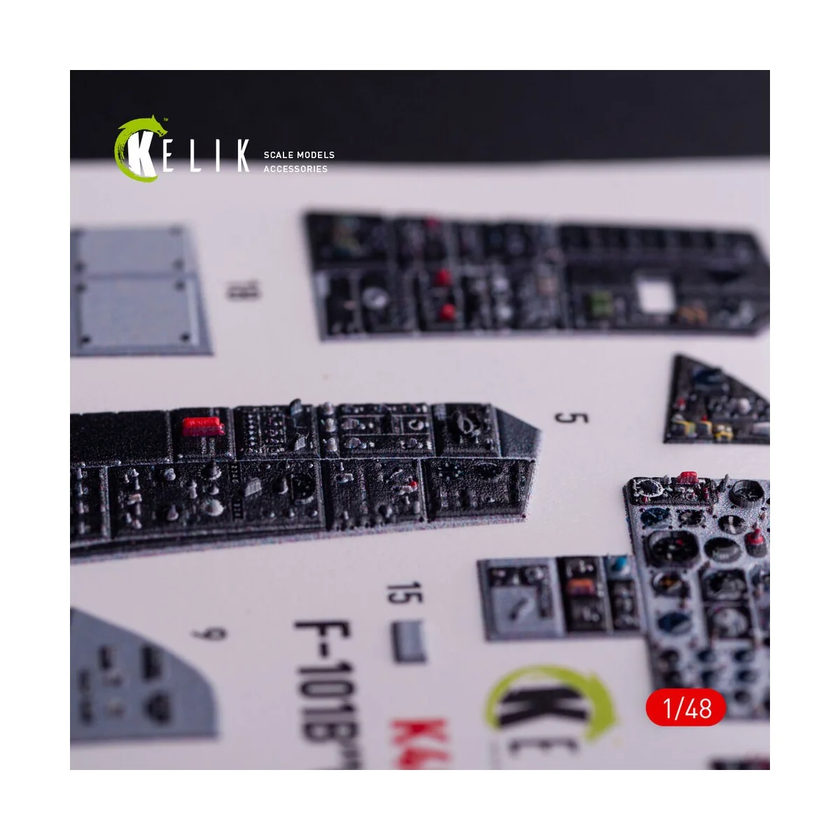 F-101B VooDoo - interior 3D decals for Zimi Model/KittyHawk kit, 1/...