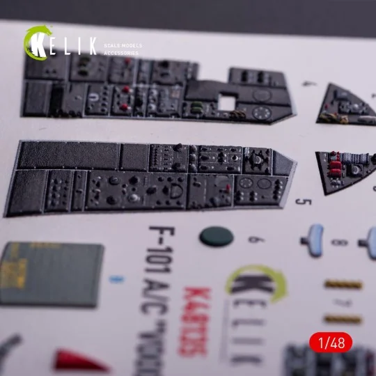 F-101A/C VooDoo - interior 3D decals for Zimi Model/KittyHawk kit, ...