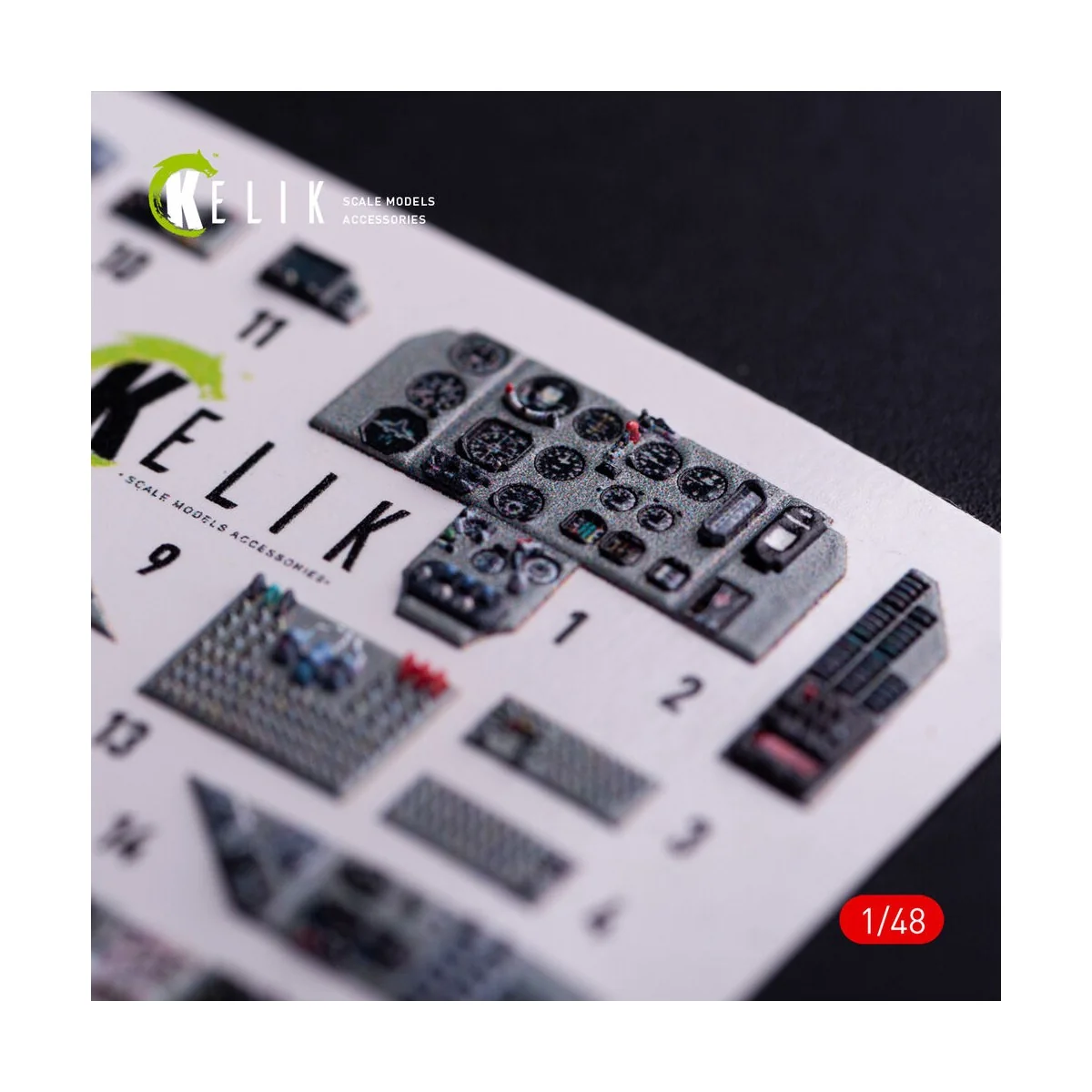 Mig-29C (9-13) Fulcrum interior 3D decals for GWH, 1/48 - Kelik K48136