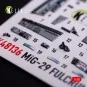 Mig-29C (9-13) Fulcrum interior 3D decals for GWH, 1/48 - Kelik K48136