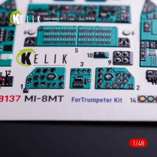 Mi-8MT - interior 3D decals for Trumpeter kit, 1/48 - Kelik K48137