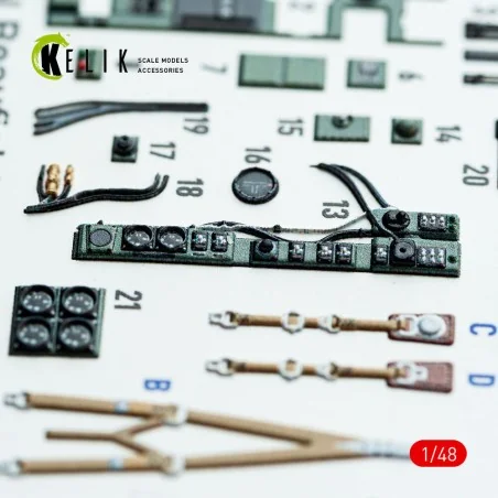 Bristol Beaufighter Mk.VI - interior 3D decals for Tamiya kit, 1/48...