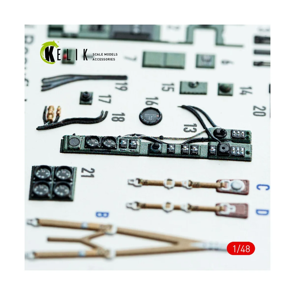 Bristol Beaufighter Mk.VI - interior 3D decals for Tamiya kit, 1/48...