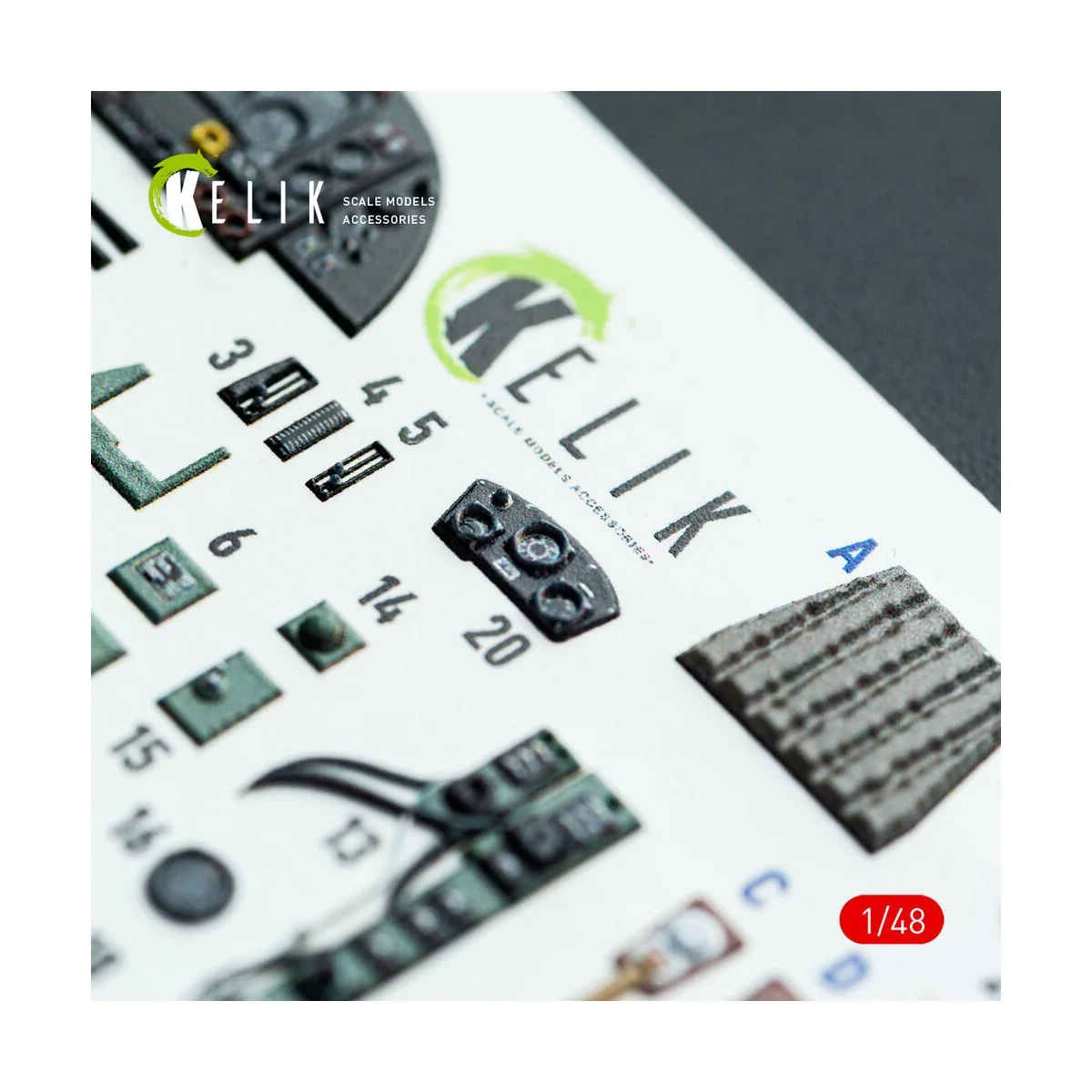Bristol Beaufighter Mk.VI - interior 3D decals for Tamiya kit, 1/48...