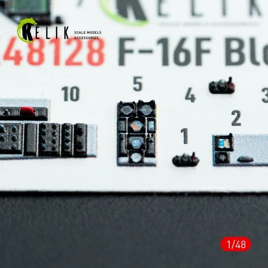 F-16F Block 60 - interior 3D decals for Hasegawa kit, 1/48 - Kelik ...