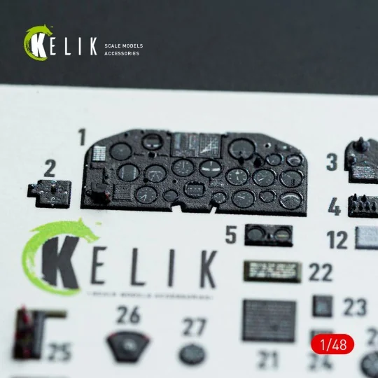 P-47D - 25RE/28RA - interior 3D decals for MiniArt kit, 1/48 - Keli...