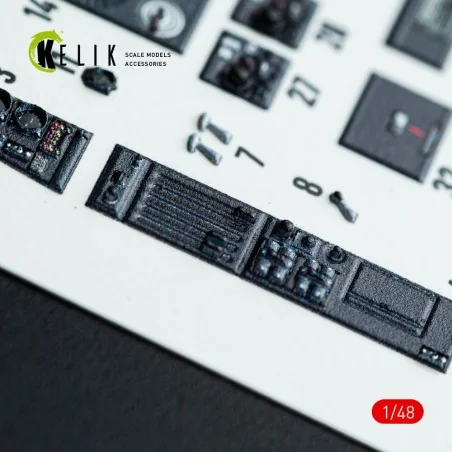 Do-217 K/M - interior 3D decals for ICM kit, 1/48 - Kelik K48142
