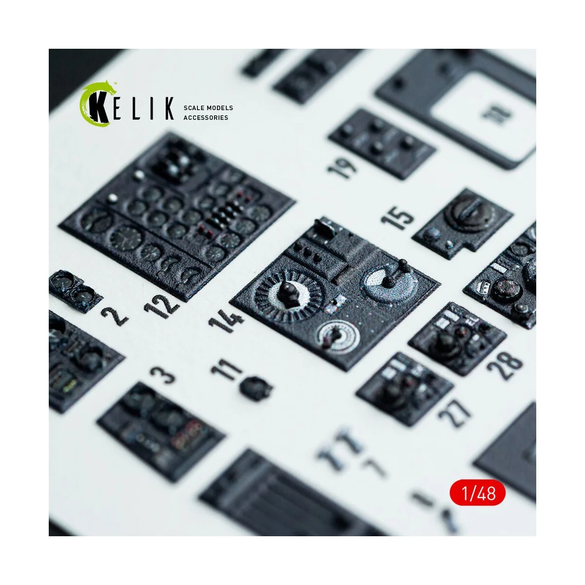 Do-217 K/M - interior 3D decals for ICM kit, 1/48 - Kelik K48142