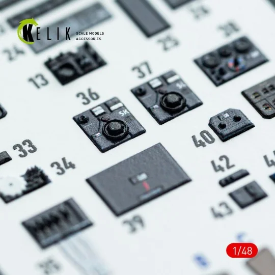 Do-217 K/M - interior 3D decals for ICM kit, 1/48 - Kelik K48142